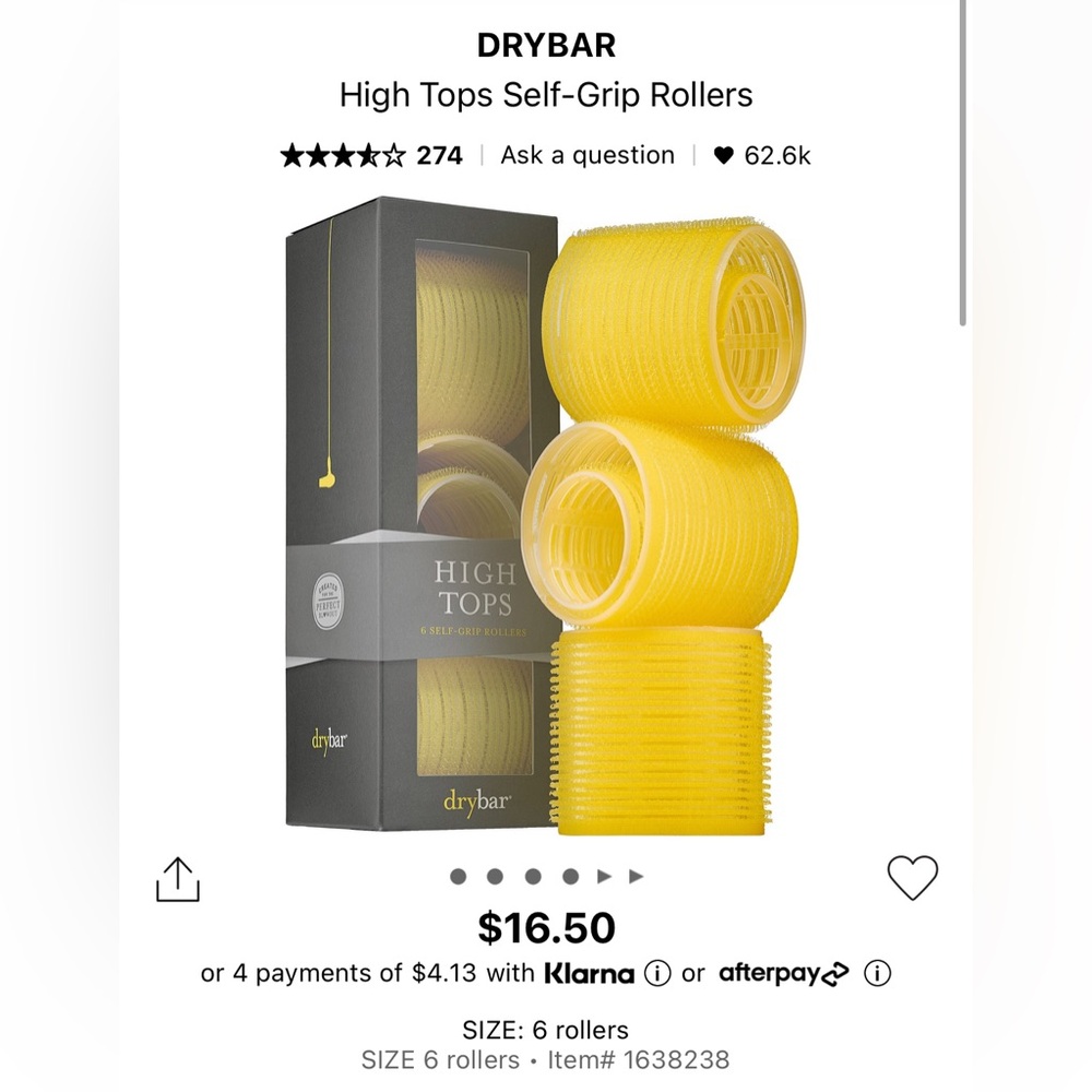 BNIB Drybar High Tops Self-Grip Rollers